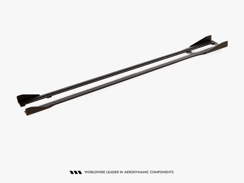 Street PRO Side Skirts Diffusers + Flaps compatible with Volkswagen Golf R / R-Line Mk7 Facelift