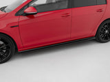 Side Skirts Diffusers V.4 compatible with Volkswagen Golf R / R-Line Mk7 Facelift