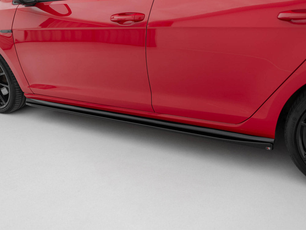 Side Skirts Diffusers V.4 compatible with Volkswagen Golf R / R-Line Mk7 Facelift