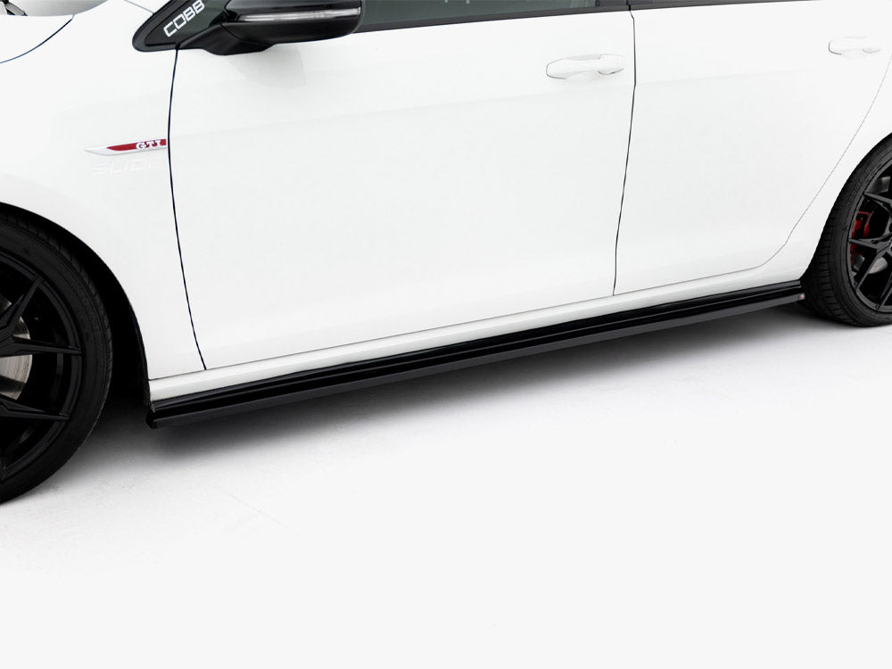 Side Skirt Diffusers V.2 compatible with Volkswagen Golf GTI / GTD Mk7 / Mk7 Facelift (narrow)