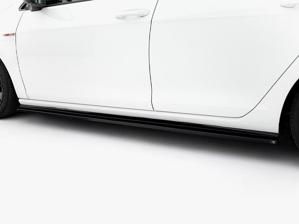 Side Skirt Diffusers V.2 compatible with Volkswagen Golf GTI / GTD Mk7 / Mk7 Facelift (narrow)