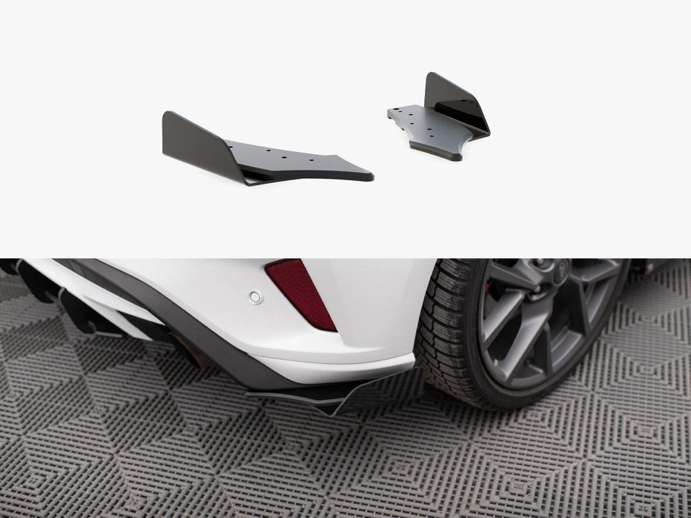 Street PRO Rear Side Splitters + Flaps compatible with Ford Focus ST Mk4