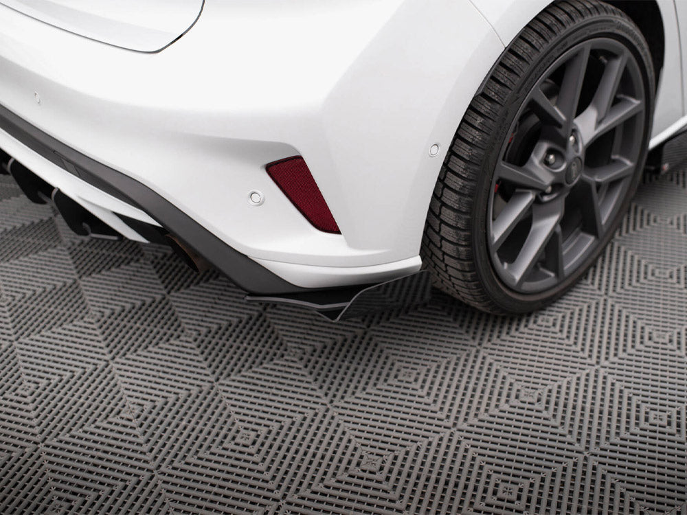 Street PRO Rear Side Splitters + Flaps compatible with Ford Focus ST Mk4