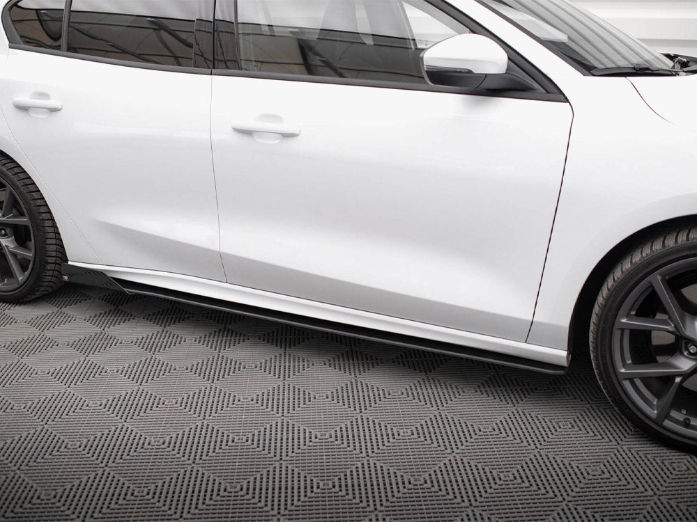 Street PRO Side Skirt Diffusers + Flaps compatible with Ford Focus ST / ST-Line Mk4
