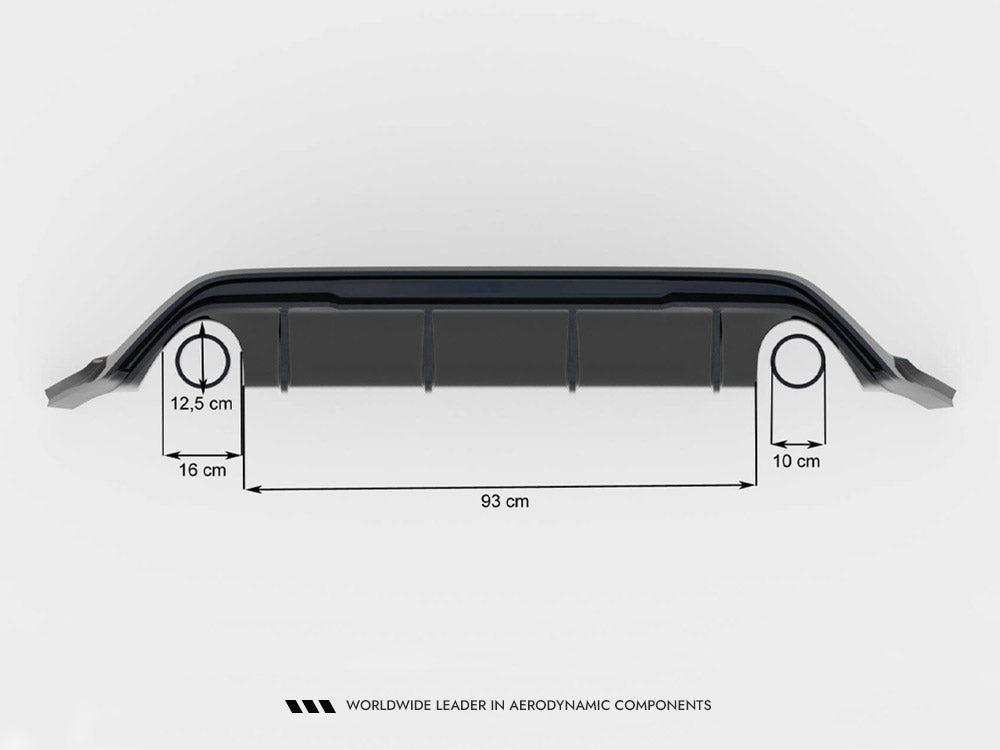 Rear Valance V.3 compatible with Ford Focus Hatchback ST Mk4