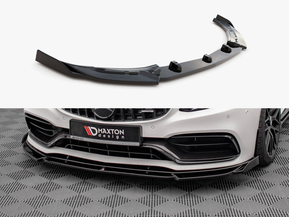 Front Splitter V.2 compatible with Mercedes-AMG C63 Coupe AMG Aero Pack C205 Facelift