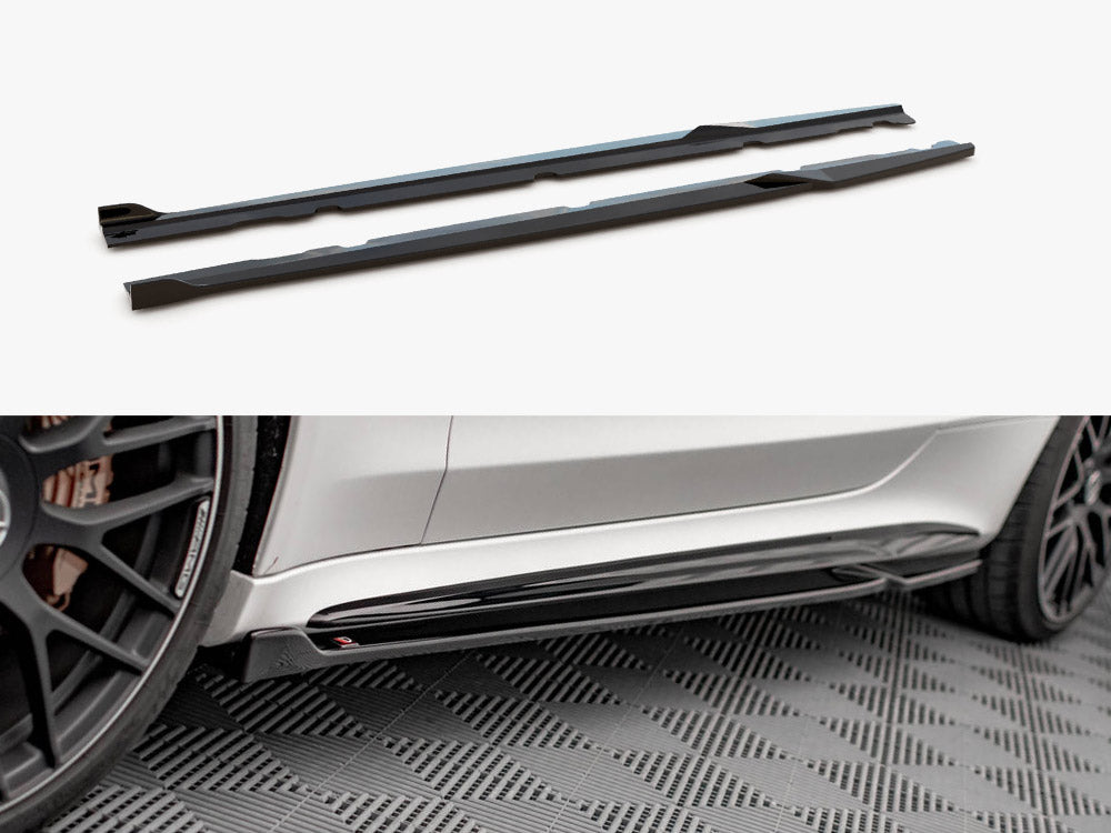 Side Skirts Diffusers V.2 compatible with Mercedes-AMG C 63AMG Coupe C205 Facelift