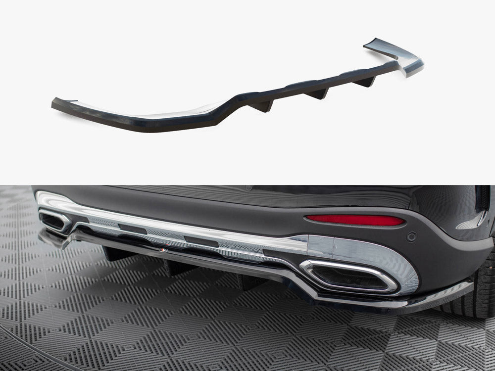 Rear Splitter (Vertical Bars) compatible with Mercedes-Benz GLC AMG Line X254