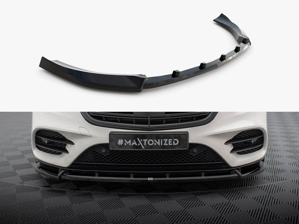 Front Splitter V.2 compatible with Mercedes-Benz S AMG Line W222 Facelift