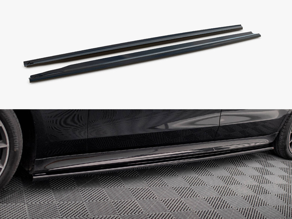 Side Skirts Diffusers compatible with Mercedes S Long AMG Line V223