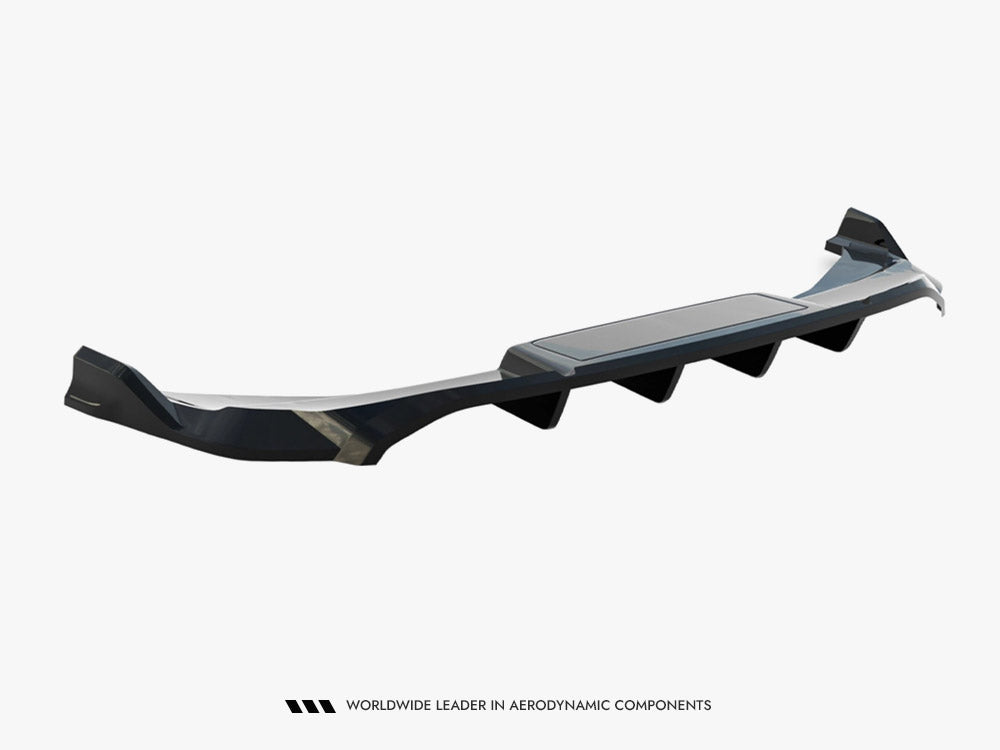 Rear Splitter (Vertical Bars) compatible with Audi Q6 e-tron S Line / SQ6 e-tron SUV / Sportback Mk1