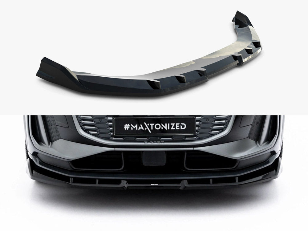 Front Splitter compatible with Audi Q6 e-tron Standard / S Line / SQ6 e-tron SUV / Sportback Mk1