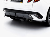 Rear Splitter (Vertical Bars) compatible with Hyundai Tucson N Line Mk4 Facelift