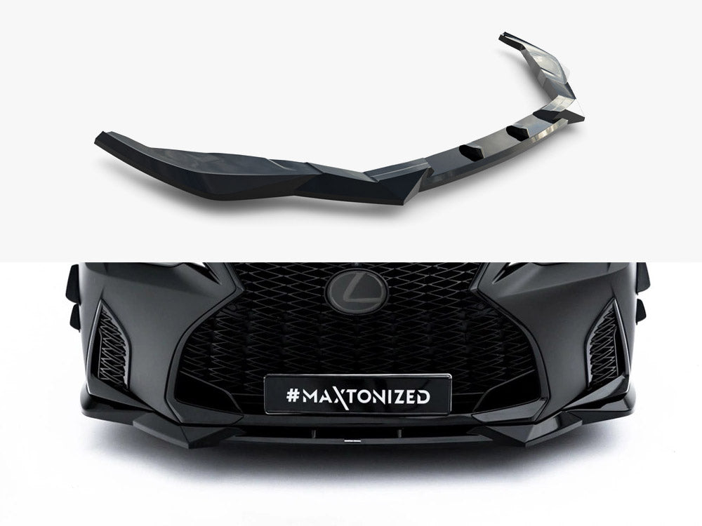 Front Splitter V.2 compatible with Lexus IS 500 Mk3 Facelift 2 (XE30)