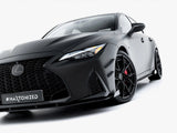 Street PRO Front Splitter + Flaps compatible with Lexus IS 500 Mk3 Facelift 2 (XE30)