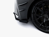 Street PRO Front Splitter + Flaps compatible with Lexus IS 500 Mk3 Facelift 2 (XE30)