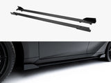 Street PRO Side Skirt Diffusers + Flaps compatible with Lexus IS 500 Mk3 Facelift 2 (XE30)
