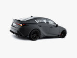 Street PRO Side Skirt Diffusers + Flaps compatible with Lexus IS 500 Mk3 Facelift 2 (XE30)