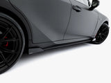 Street PRO Side Skirt Diffusers + Flaps compatible with Lexus IS 500 Mk3 Facelift 2 (XE30)