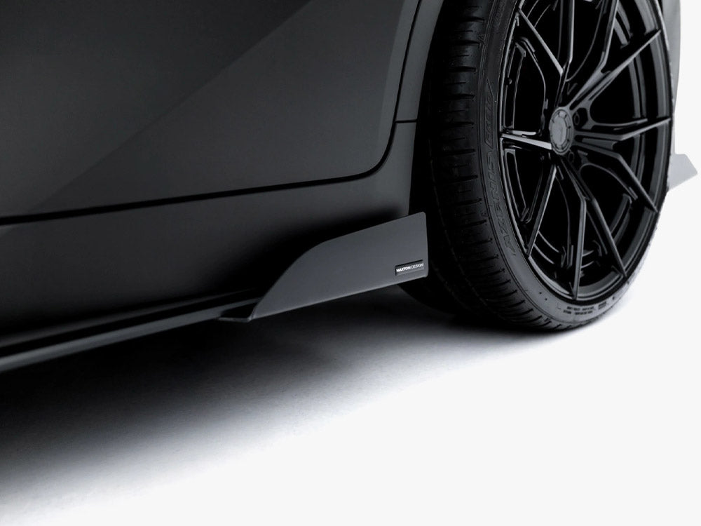 Street PRO Side Skirt Diffusers + Flaps compatible with Lexus IS 500 Mk3 Facelift 2 (XE30)