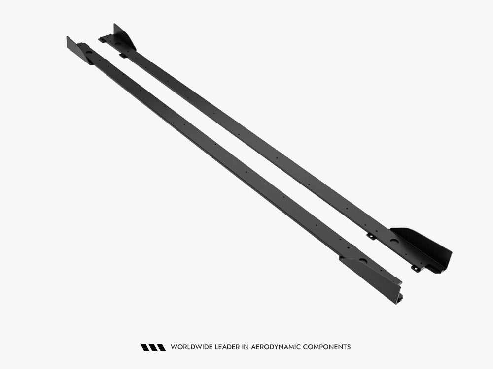 Street PRO Side Skirt Diffusers + Flaps compatible with Lexus IS 500 Mk3 Facelift 2 (XE30)