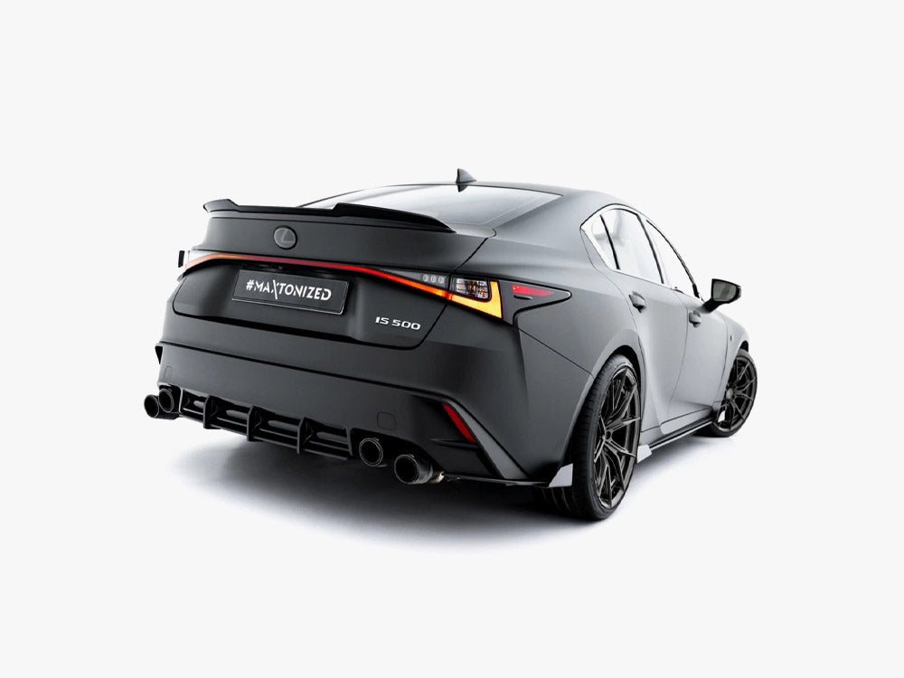 Street PRO Rear Side Splitters + Flaps compatible with Lexus IS 500 Mk3 Facelift 2 (XE30)