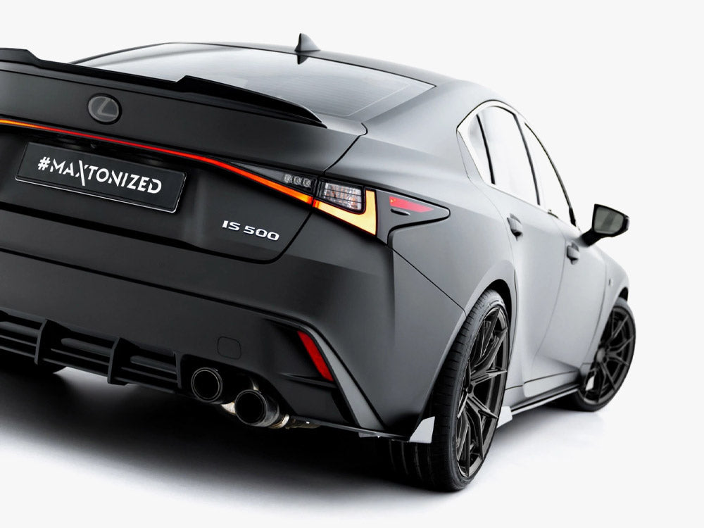 Street PRO Rear Side Splitters + Flaps compatible with Lexus IS 500 Mk3 Facelift 2 (XE30)