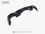 Prepreg Carbon Fiber Rear Diffuser compatible with Audi RS 6 C8 / C8 Facelift (Version with towbar)