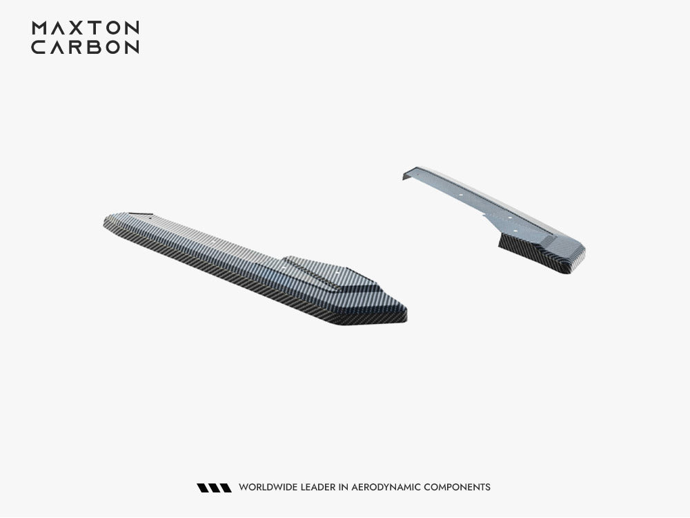 Prepreg Carbon Fiber Rear Side Splitters compatible with Audi RS 6 C8 / C8 Facelift
