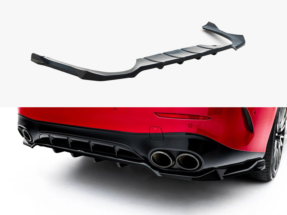 Rear Splitter (Vertical Bars) compatible with Mercedes-AMG E53 Sedan / Estate W214