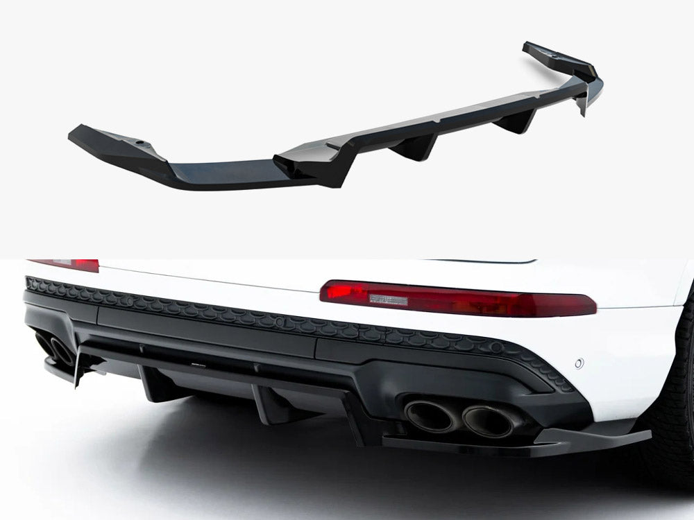Rear Splitter (Vertical Bars) compatible with Audi SQ7 Mk2 Facelift 2