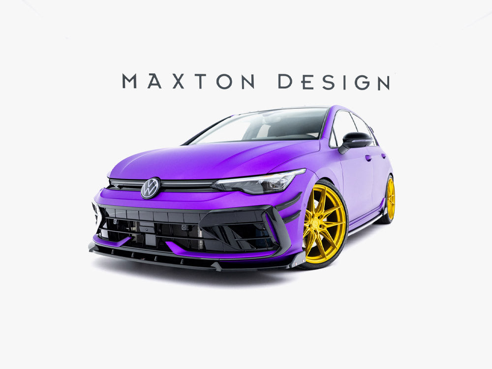 Front Bumper Wings (Canards) compatible with Volkswagen Golf R Hatchback / Variant Mk8 Facelift