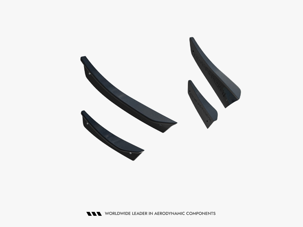Front Bumper Wings (Canards) compatible with Volkswagen Golf R Hatchback / Variant Mk8 Facelift