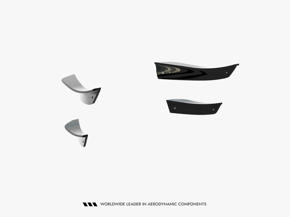 Front Bumper Wings (Canards) compatible with Volkswagen Golf R Hatchback / Variant Mk8 Facelift