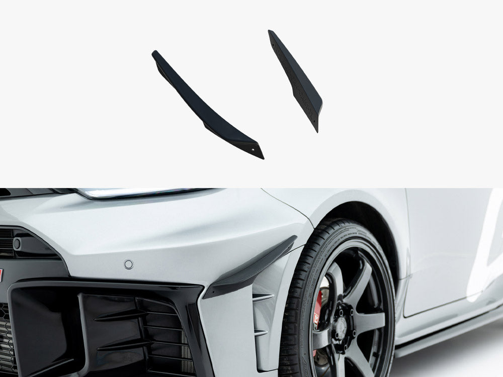 Front Bumper Wings (Canards) compatible with Toyota GR Yaris Mk4 Facelift