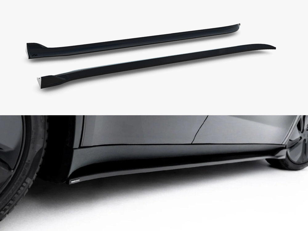 Side Skirt Diffusers compatible with Tesla Model Y Premium Mk1 Facelift