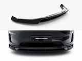 Front Splitter compatible with Tesla Model Y Premium Mk1 Facelift