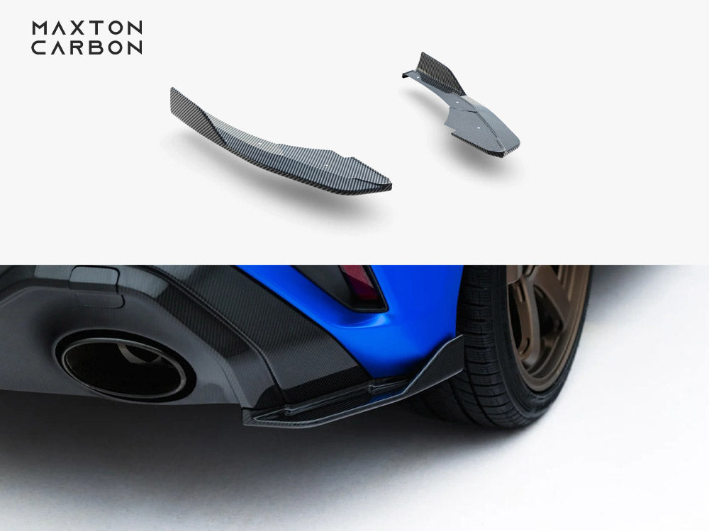 Carbon Fiber Rear Side Splitters compatible with Audi RS 3 Sportback 8Y Facelift