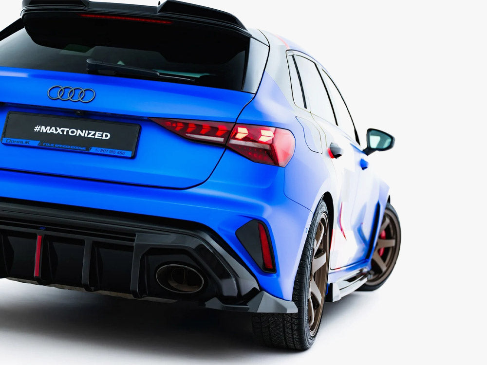 Rear Side Splitters V.3 compatible with Audi RS 3 Sportback 8Y Facelift