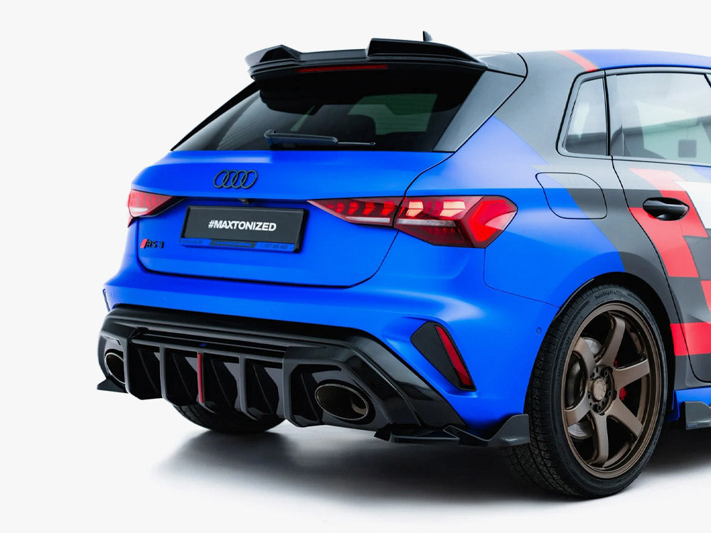 Rear Side Splitters V.2 compatible with Audi RS 3 Sportback 8Y Facelift