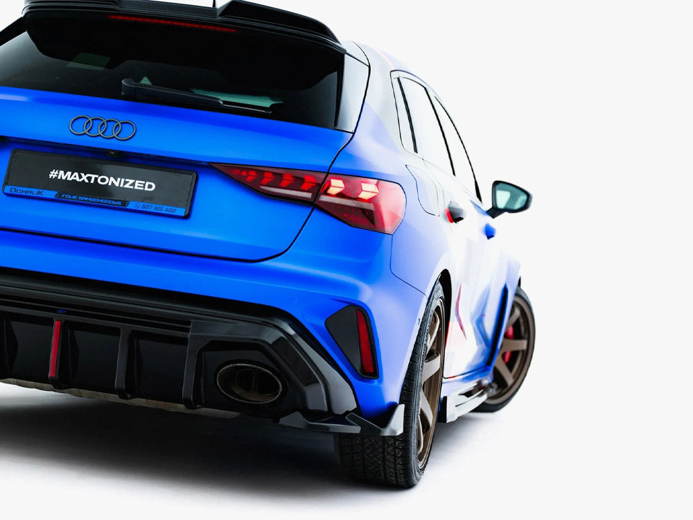 Rear Side Splitters V.2 compatible with Audi RS 3 Sportback 8Y Facelift