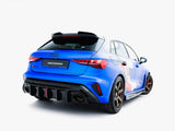 Rear Valance compatible with Audi RS 3 8Y Sportback 8Y Facelift (Version with original reflector)