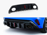 Rear Valance compatible with Audi RS 3 8Y Sportback 8Y Facelift (Version with original reflector)