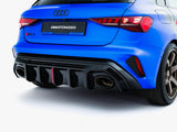 Rear Valance compatible with Audi RS 3 8Y Sportback 8Y Facelift (Version with original reflector)