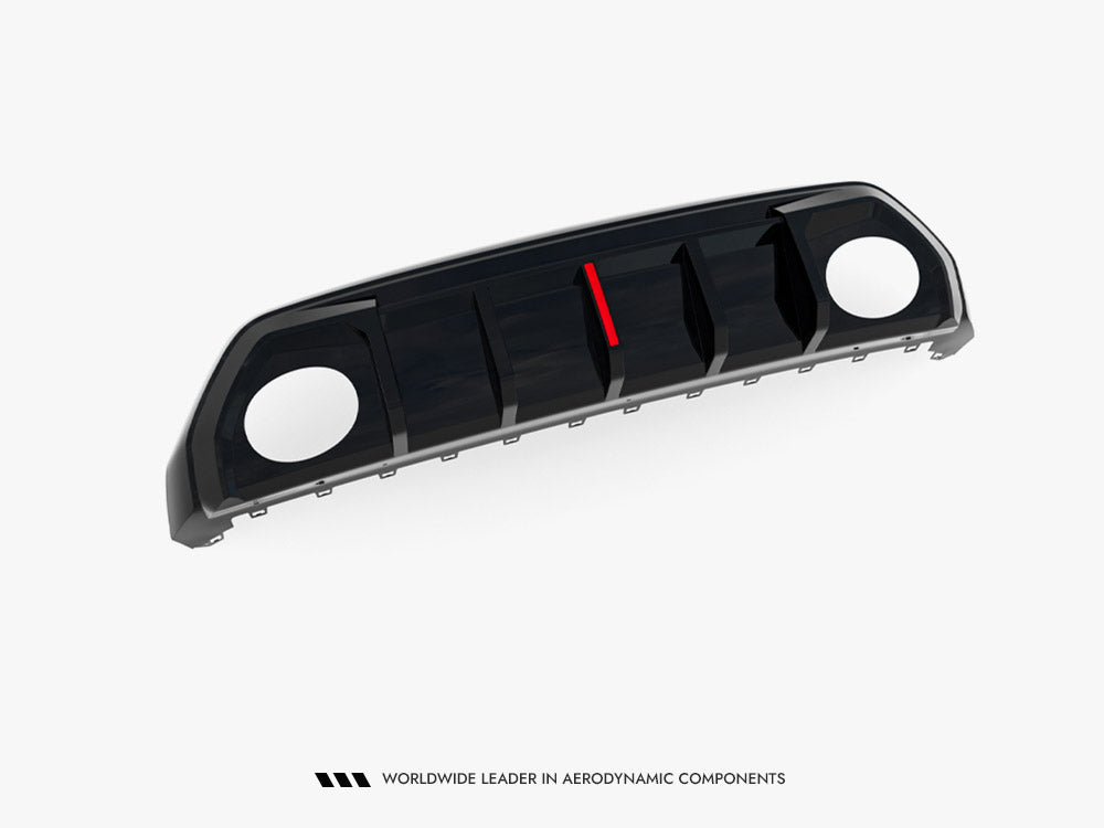 Rear Valance compatible with Audi RS 3 8Y Sportback 8Y Facelift (Version with original reflector)