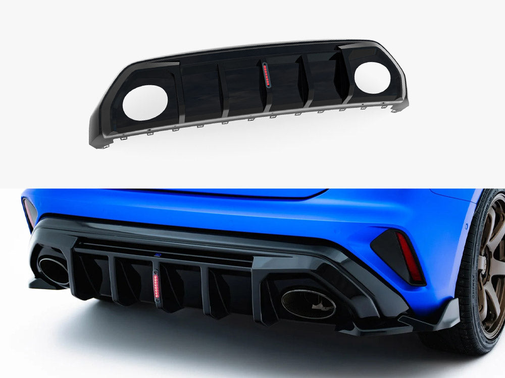 Rear Valance compatible with Audi RS 3 8Y Sportback 8Y Facelift (Version with LED Light)