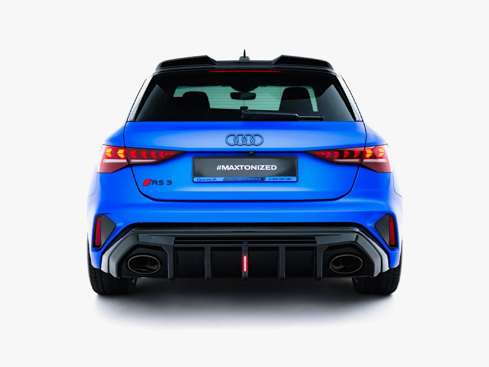 Rear Valance compatible with Audi RS 3 8Y Sportback 8Y Facelift (Version with LED Light)
