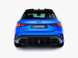 Rear Valance compatible with Audi RS 3 8Y Sportback 8Y Facelift (Version with LED Light)
