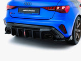 Rear Valance compatible with Audi RS 3 8Y Sportback 8Y Facelift (Version with LED Light)