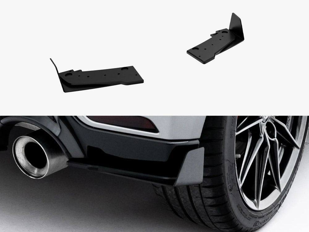 Street PRO Rear Side Splitters + Flaps compatible with Toyota GR Yaris Mk4 Facelift